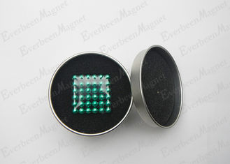 中国 Dia 5mmの詰まる磁気おもちゃの錫箱のための強いネオジムの球の磁石の緑 サプライヤー