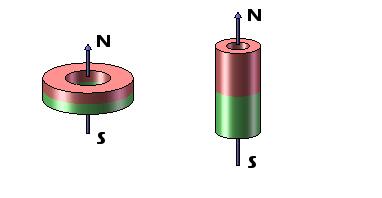 磁化されるカスタマイズされた大きい陶磁器リング磁石、円形の陶磁器の磁石の正反対