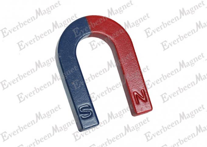 アルニコの棒磁石は180のmmの長さ教育科学のための赤くおよび青色を塗りました